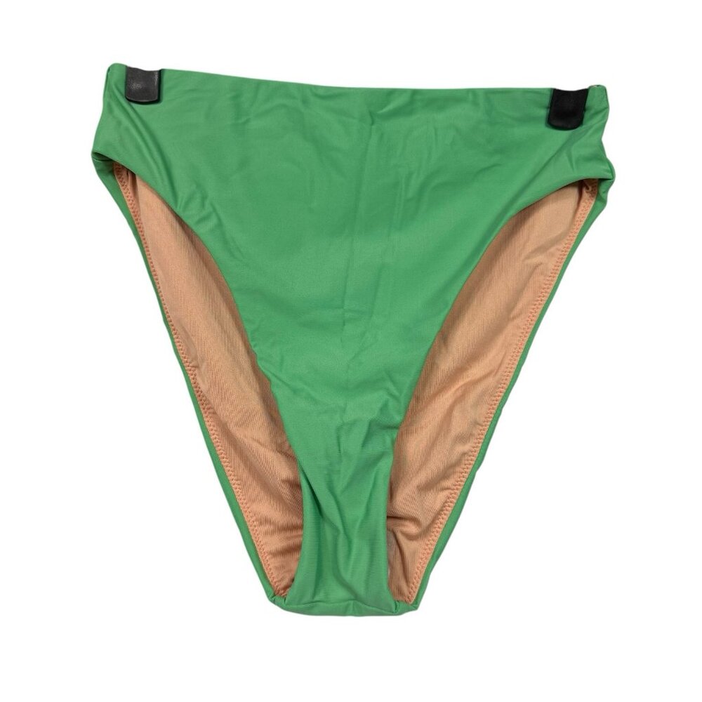 J Crew Swimsuit Bottom Womens S Green High Rise Bikini Beach Pool BF178